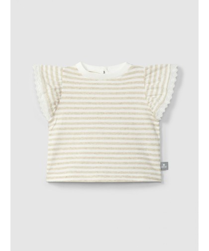 Snug- T-shirt Riscas com Bordado