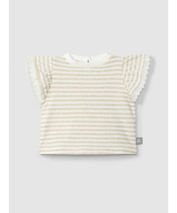 Snug- T-shirt Riscas com Bordado