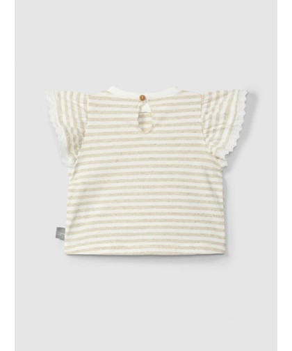 Snug- T-shirt Riscas com Bordado