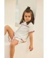 Boboli Camisa menina branca algodão