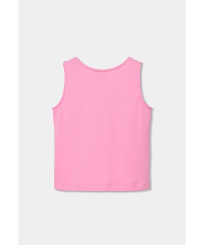 Boboli T-shirt de algodão rosa