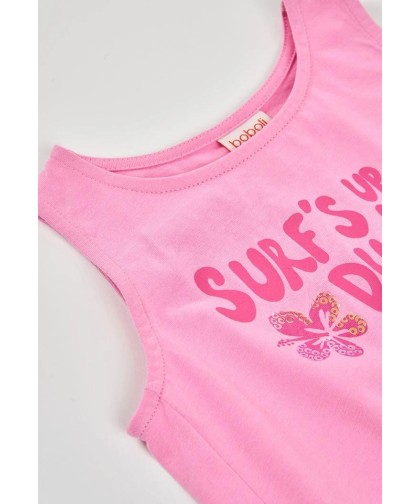 Boboli T-shirt de algodão rosa