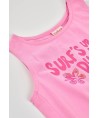 Boboli T-shirt de algodão rosa
