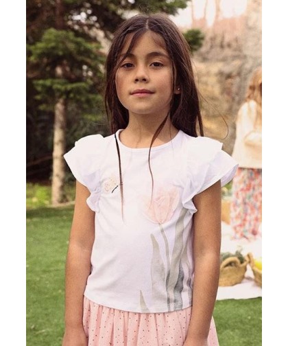Boboli Camisola de algodão menina branca