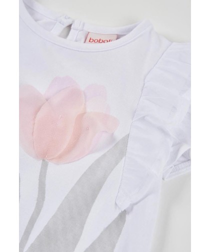 Boboli Camisola de algodão menina branca