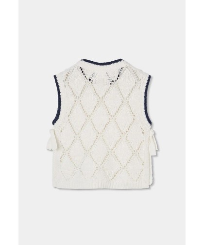 Boboli Colete  de algodão branco