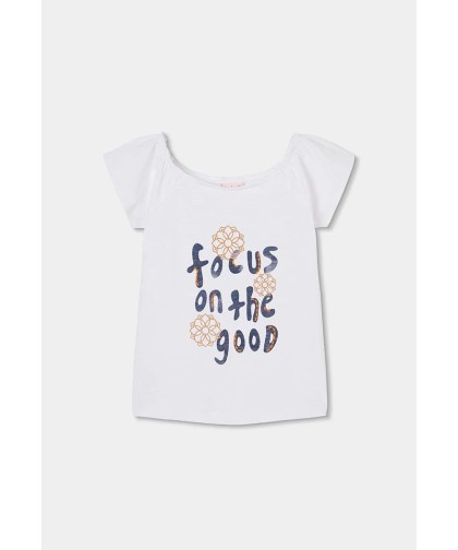 Boboli camisola menina algodão branco