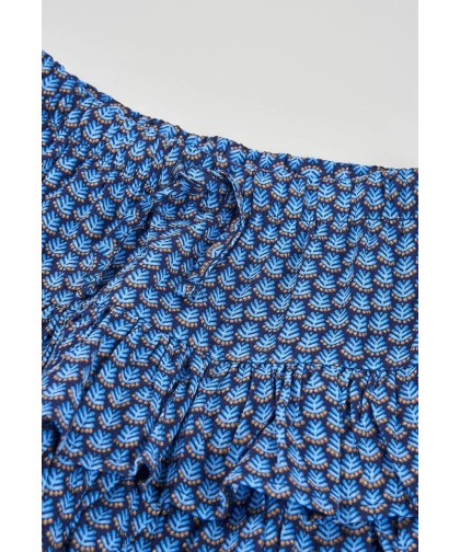 Boboli saia com estampado azul