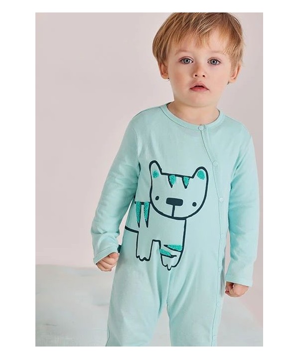 Boboli Babygrow malha verde água