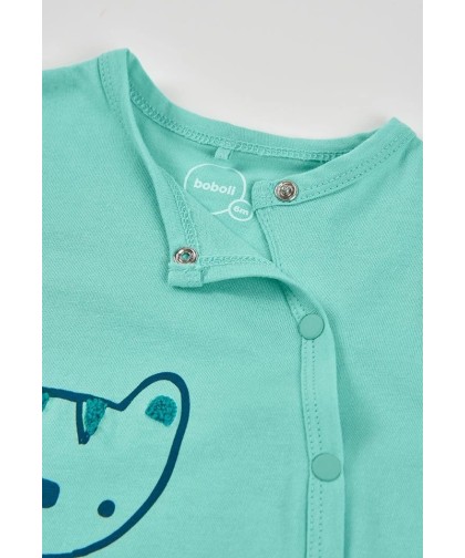 Boboli Babygrow malha verde água