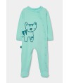 Boboli Babygrow malha verde água
