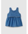 Laranjinha Vestido em ganga fina