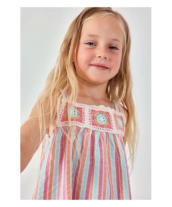 Boboli Vestido Popelina Riscas
