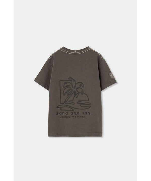 Boboli T-shirt algodão castanha