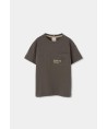 Boboli T-shirt algodão castanha