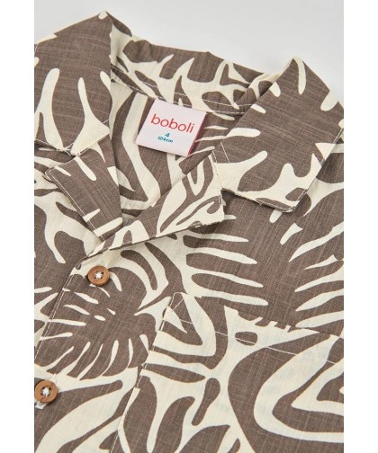 Boboli Camisa popelina estampada