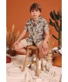 Boboli Camisa popelina estampada