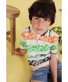 Boboli polo estampado palmeiras