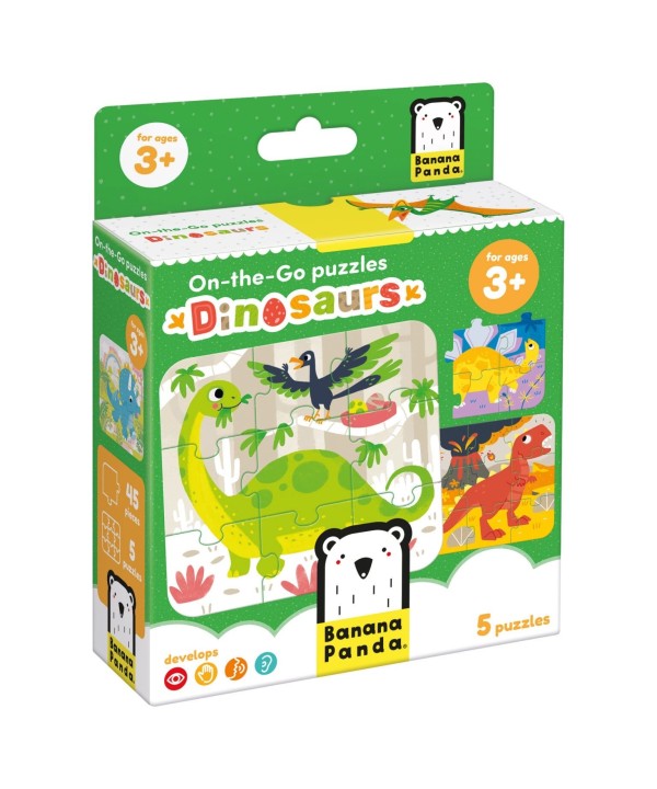 Banana Panda On the Go puzzle Dinossauros 3+