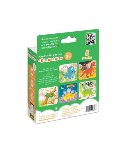 Banana Panda On the Go puzzle Dinossauros 3+