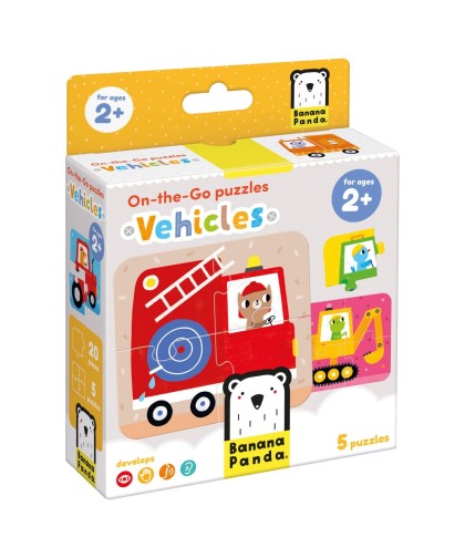 Banana Panda On the Go puzzle Veículos 2+