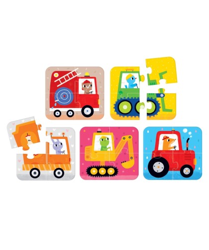 Banana Panda On the Go puzzle Veículos 2+