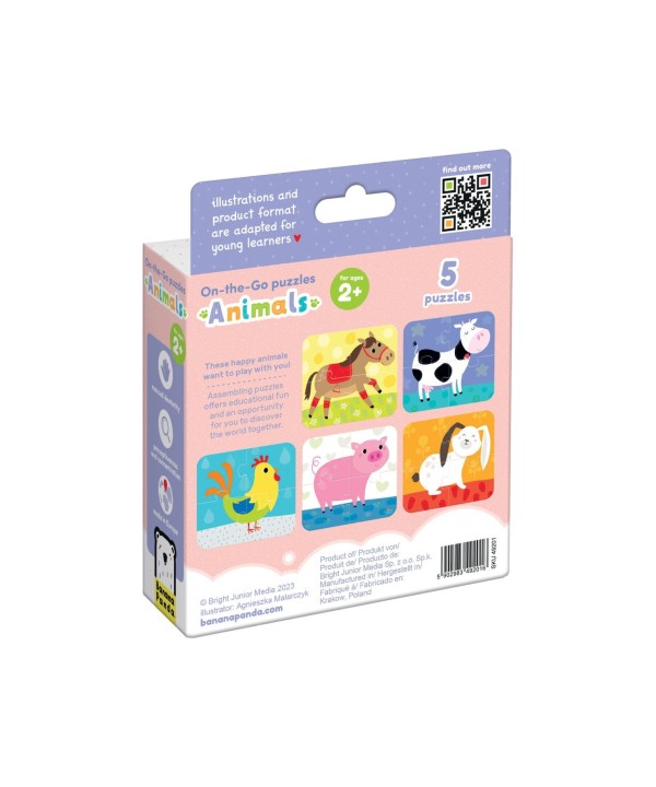 Banana Panda On the Go puzzle Animais 2+