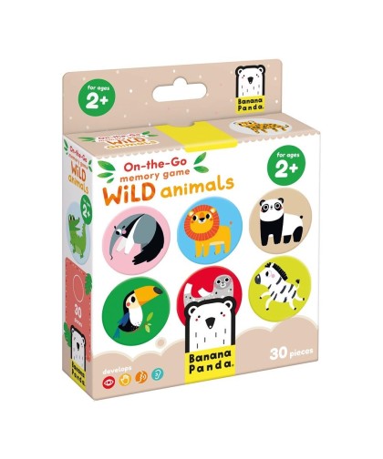Banana Panda On the Go Jogo da Memória Wild Animais 2+