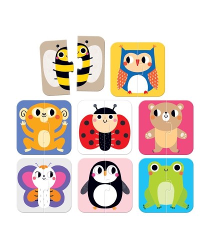 Banana Panda On the Go puzzle halves Animais 18m+