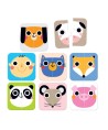 Banana Panda puzzle halves Faces 15m+