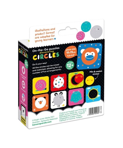 Banana Panda On the Go puzzles Discovering Circles 12m+