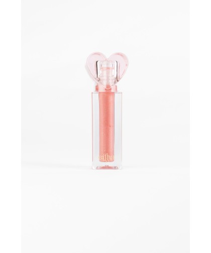 Lip Gloss Glitter Pink Strawberry Flavour