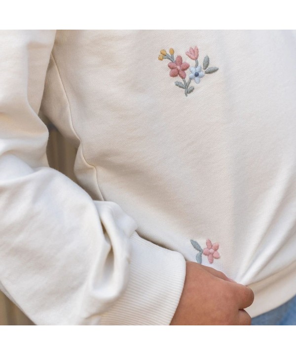 Little Dutch: Sweater White Floral