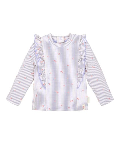 Little Dutch: Camisola Banho Manga Comprida Purple Stripes