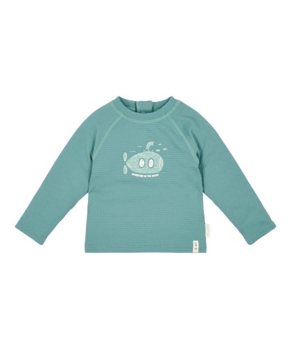 Camisola de banho de manga comprida Ocean Green