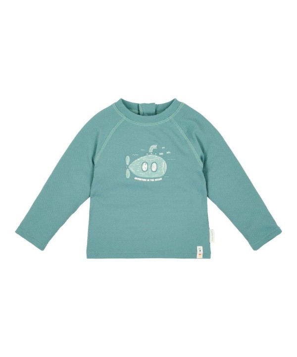 Camisola de banho de manga comprida Ocean Green