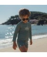 Camisola de banho de manga comprida Ocean Green