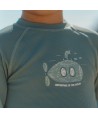 Camisola de banho de manga comprida Ocean Green