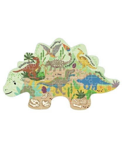 Puzzle Recortado 60 Peças – Dinossauros