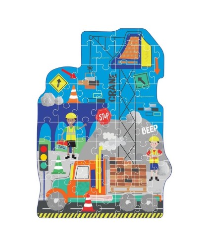 Puzzle Recortado 60 Peças – Construção