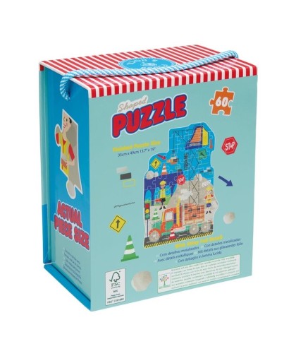Puzzle Recortado 60 Peças – Construção