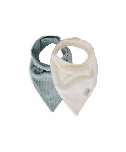 Pack 2 Bandanas Jollein - White & Sea Green
