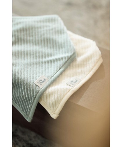 Pack 2 Bandanas Jollein - White & Sea Green