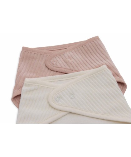Pack 2 Bandanas Jollein - White & Wild Rose