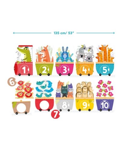 Banana Panda Make a Match Puzzle Number Train