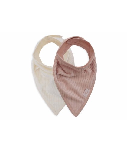 Pack 2 Bandanas Jollein - White & Wild Rose