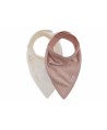 Pack 2 Bandanas Jollein - White & Wild Rose