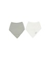 Pack 2 Bandanas Jollein - White & Olive Green