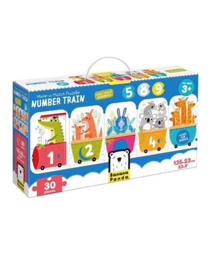 Banana Panda Make a Match Puzzle Number Train
